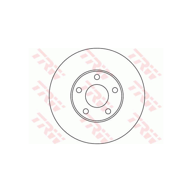 Jeu de 2 disques de frein TRW