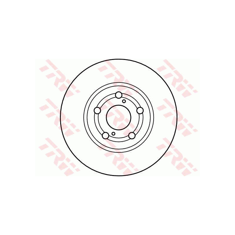 Jeu de 2 disques de frein TRW