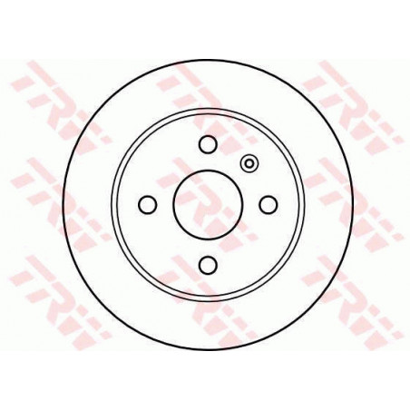 Jeu de 2 disques de frein TRW