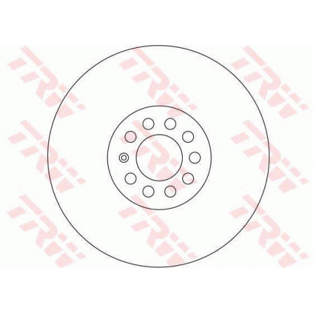 Jeu de 2 disques de frein TRW
