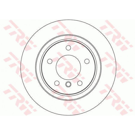 Jeu de 2 disques de frein TRW