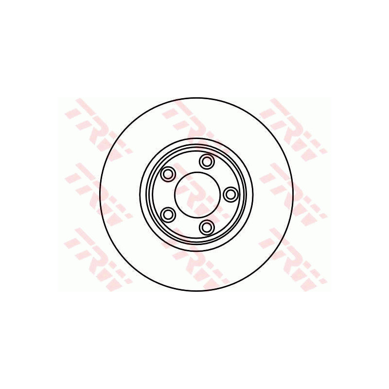 Jeu de 2 disques de frein TRW