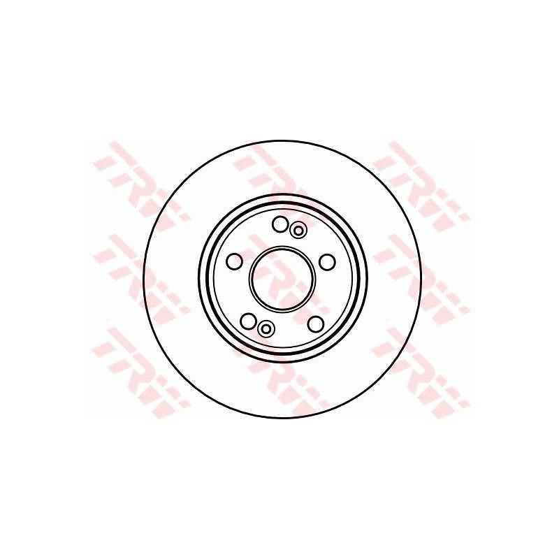 Jeu de 2 disques de frein TRW