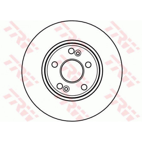 Jeu de 2 disques de frein TRW
