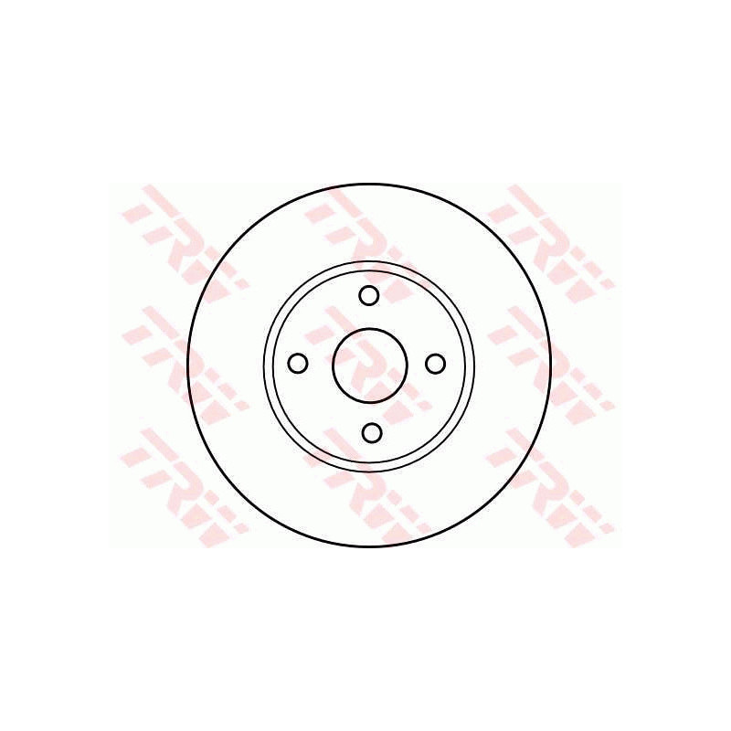 Jeu de 2 disques de frein TRW