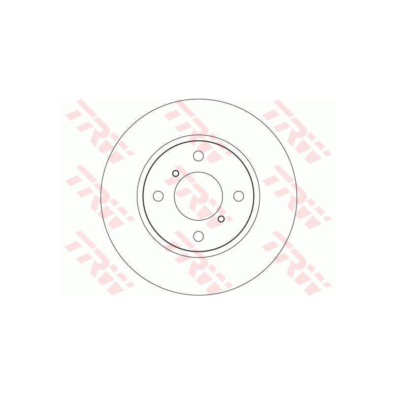 Jeu de 2 disques de frein TRW