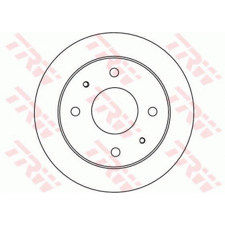 Jeu de 2 disques de frein TRW