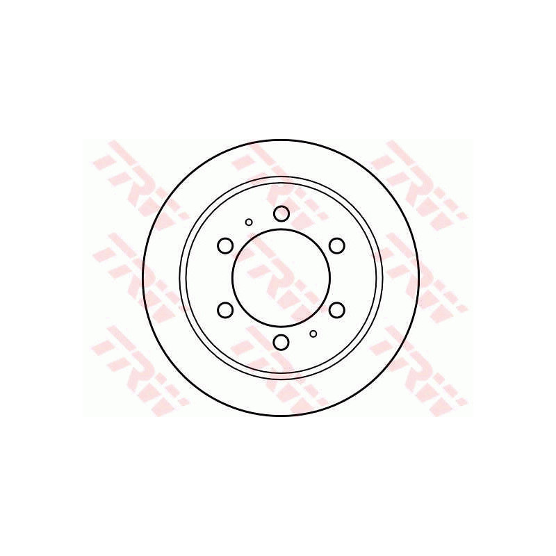 Jeu de 2 disques de frein TRW