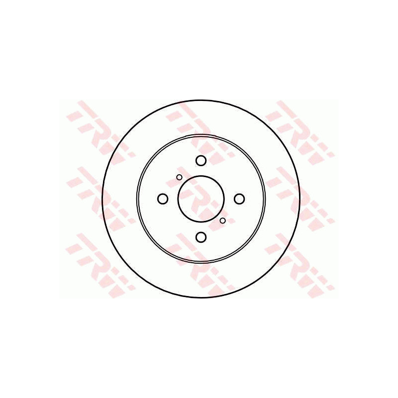 Jeu de 2 disques de frein TRW