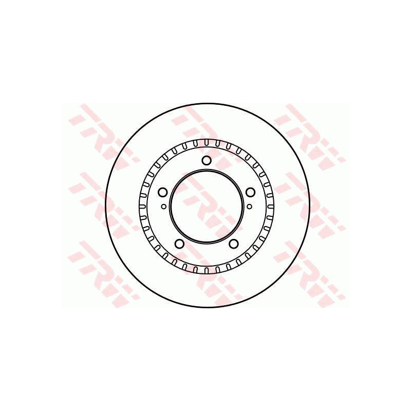 Jeu de 2 disques de frein TRW