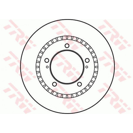 Jeu de 2 disques de frein TRW