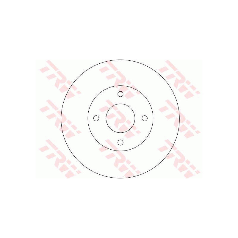 Jeu de 2 disques de frein TRW