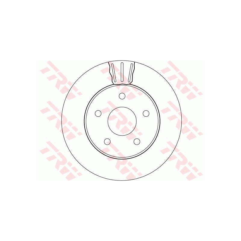 Jeu de 2 disques de frein TRW