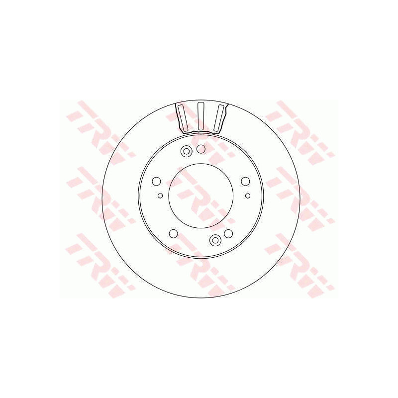 Jeu de 2 disques de frein TRW
