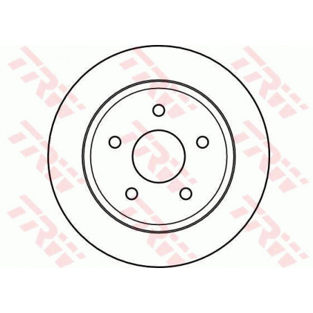 Jeu de 2 disques de frein TRW