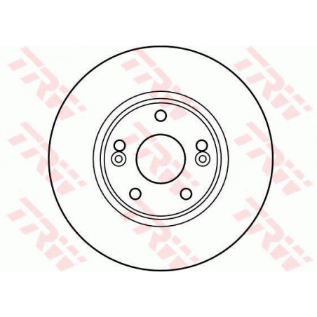 Jeu de 2 disques de frein TRW