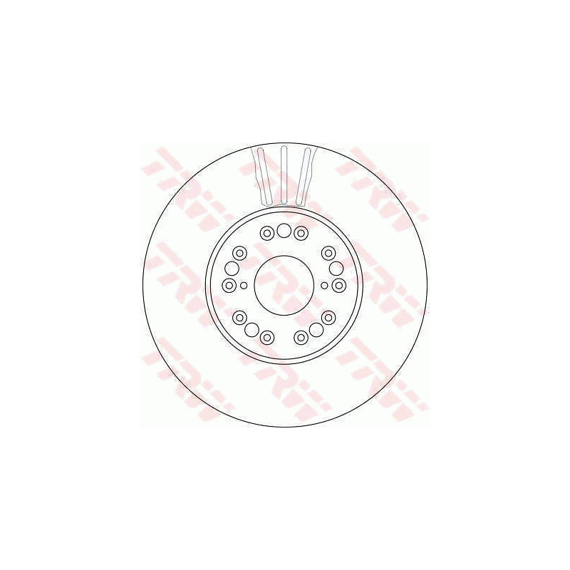 Jeu de 2 disques de frein TRW