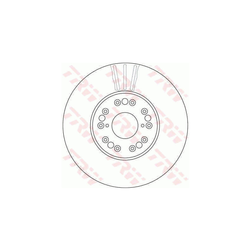 Jeu de 2 disques de frein TRW