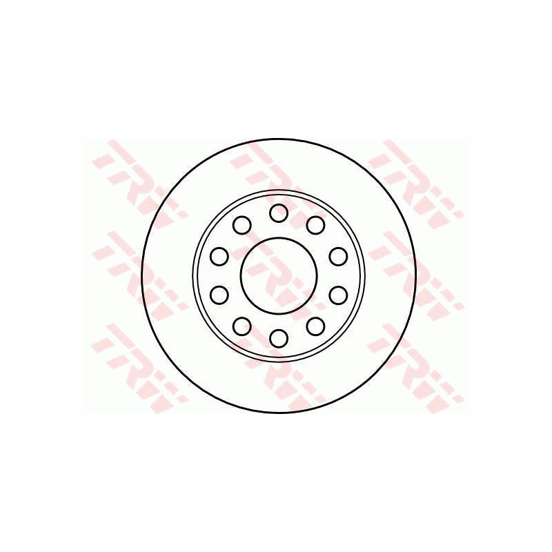 Jeu de 2 disques de frein TRW