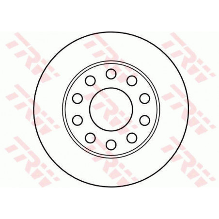 Jeu de 2 disques de frein TRW