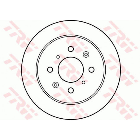 Jeu de 2 disques de frein TRW