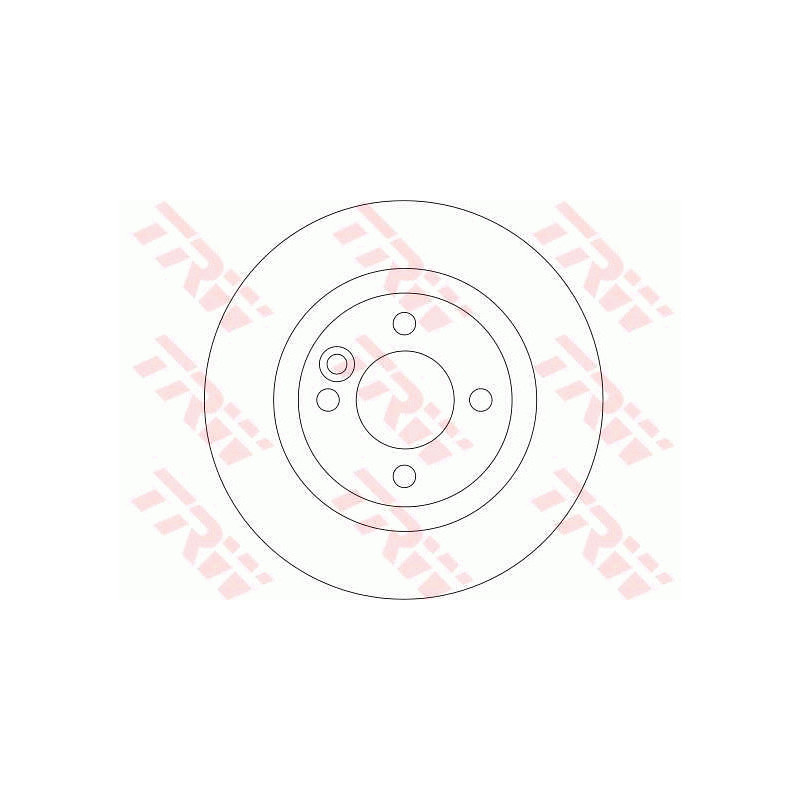Jeu de 2 disques de frein TRW