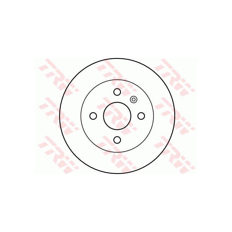 Jeu de 2 disques de frein TRW