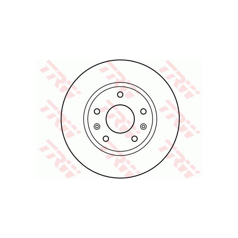 Jeu de 2 disques de frein TRW