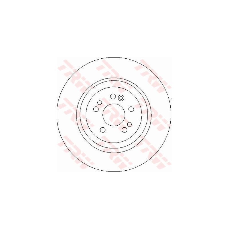 Jeu de 2 disques de frein TRW