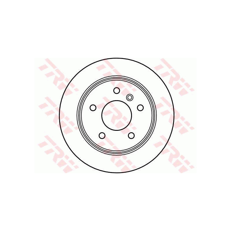 Jeu de 2 disques de frein TRW