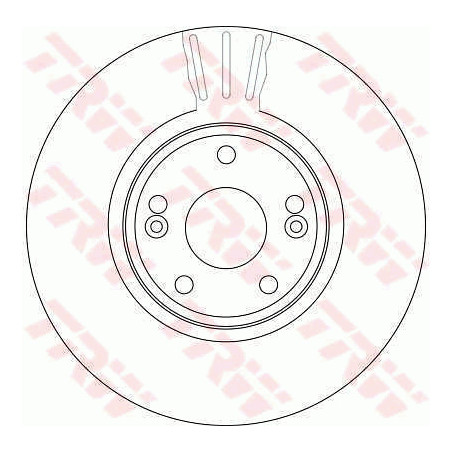 Jeu de 2 disques de frein TRW