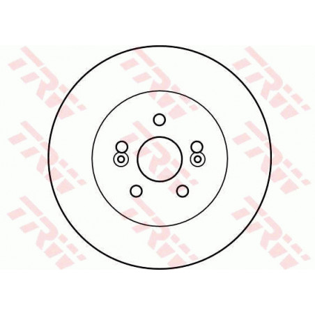 Jeu de 2 disques de frein TRW