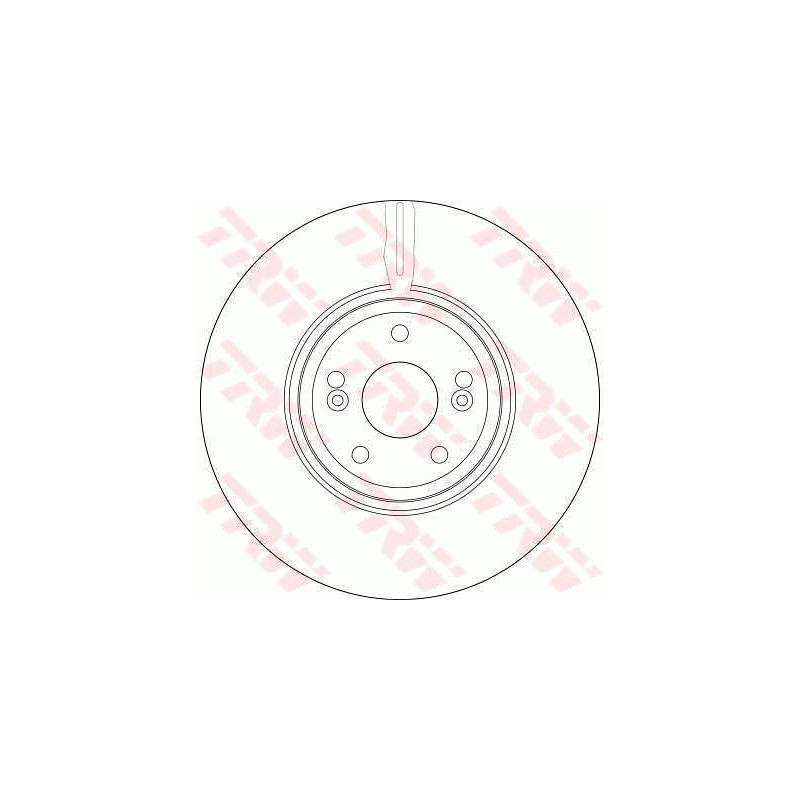 Jeu de 2 disques de frein TRW