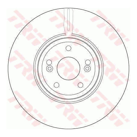 Jeu de 2 disques de frein TRW