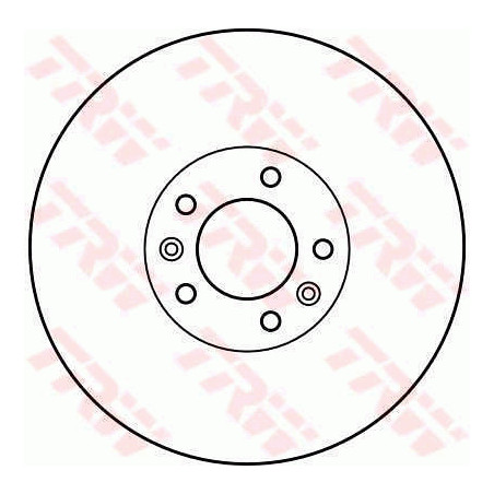 Jeu de 2 disques de frein TRW