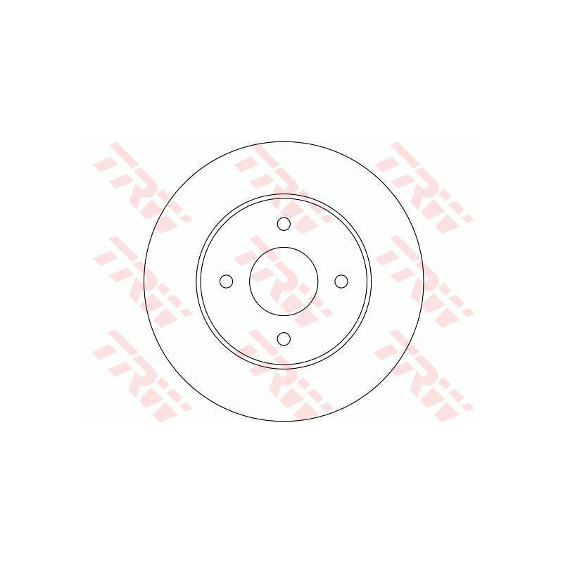 Jeu de 2 disques de frein TRW