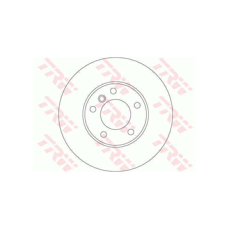 Jeu de 2 disques de frein TRW