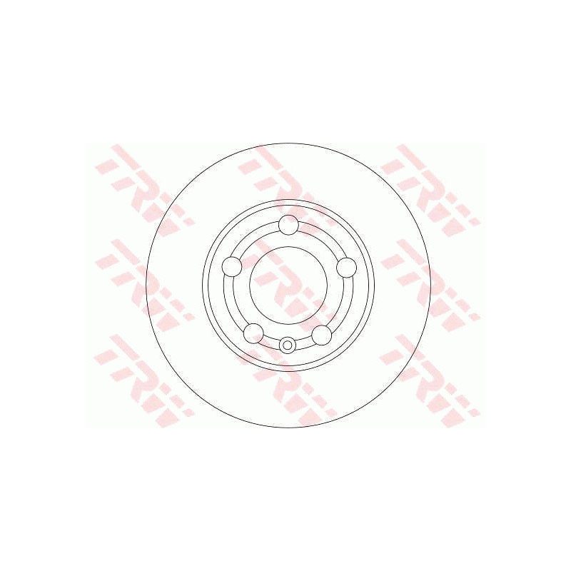 Jeu de 2 disques de frein TRW