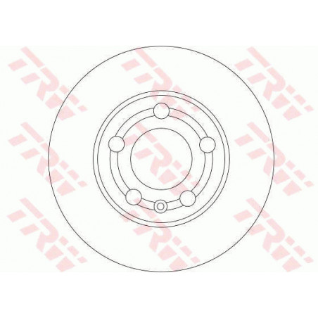 Jeu de 2 disques de frein TRW