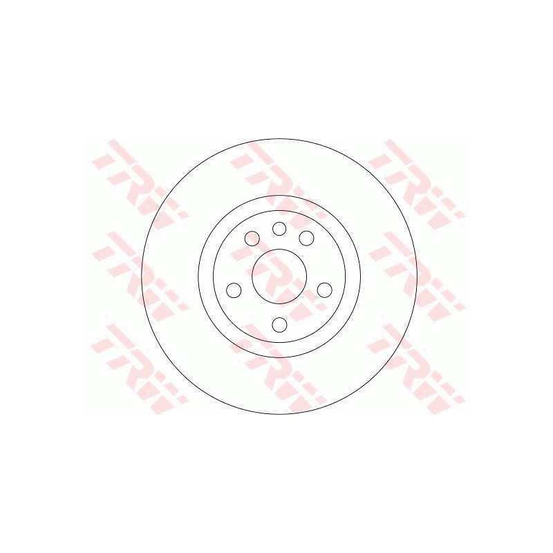 Jeu de 2 disques de frein TRW