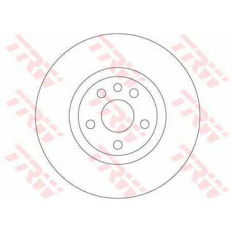 Jeu de 2 disques de frein TRW