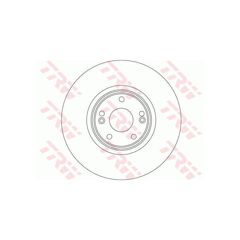 Jeu de 2 disques de frein TRW