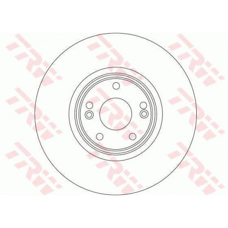 Jeu de 2 disques de frein TRW