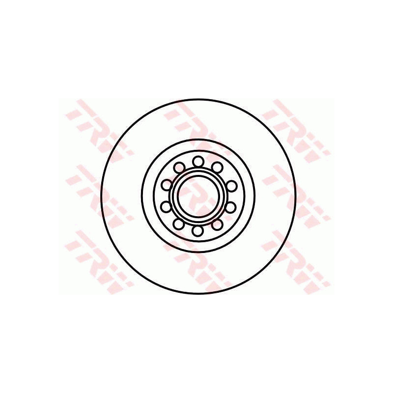 Jeu de 2 disques de frein TRW