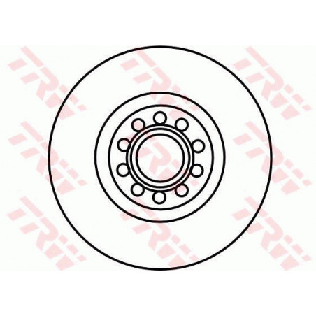 Jeu de 2 disques de frein TRW