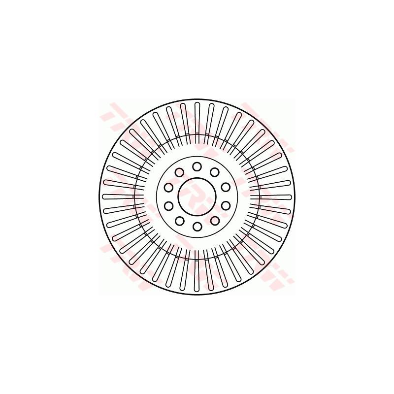 Jeu de 2 disques de frein TRW