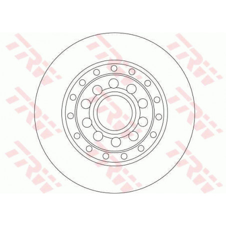 Jeu de 2 disques de frein TRW