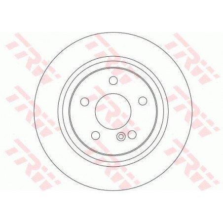 Jeu de 2 disques de frein TRW