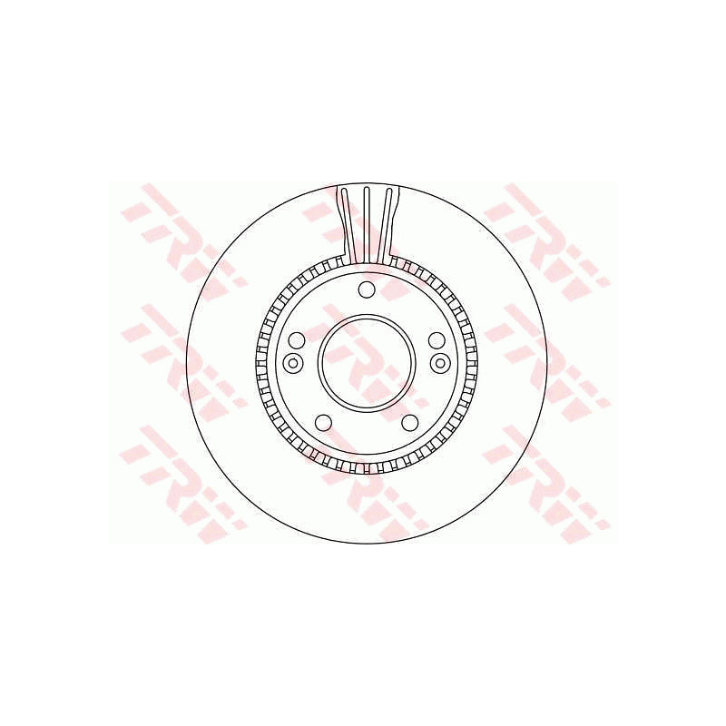 Jeu de 2 disques de frein TRW