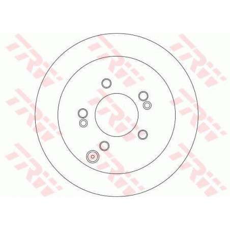 Jeu de 2 disques de frein TRW